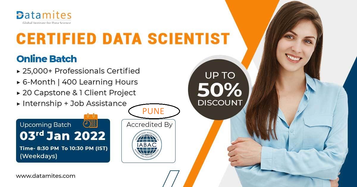 Data Science Certification Training in Pune - January'22, Online Event