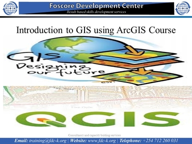Introduction to GIS using ArcGIS Course, Nairobi, Nairobi County,Nairobi,Kenya