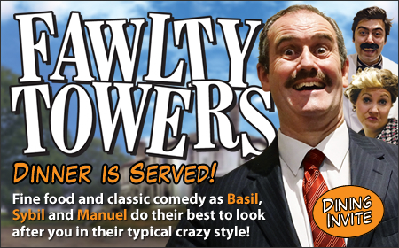 Fawlty Towers Comedy Dinner Show 04/02/2022, Southend-on-Sea, England, United Kingdom