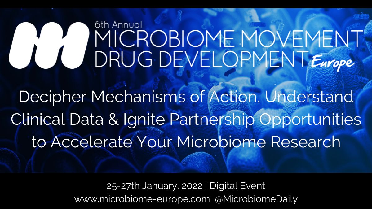 6th Microbiome Movement - Drug Development Summit Europe, Online Event
