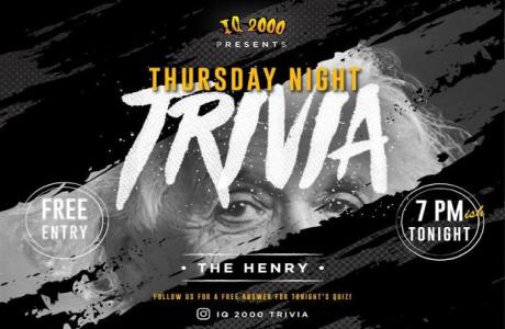 Thursday Night Trivia At The Henry, Surrey, British Columbia, Canada