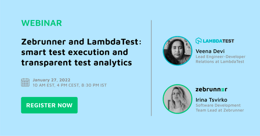 Zebrunner and LambdaTest smart test execution and transparent test analytics, Online Event