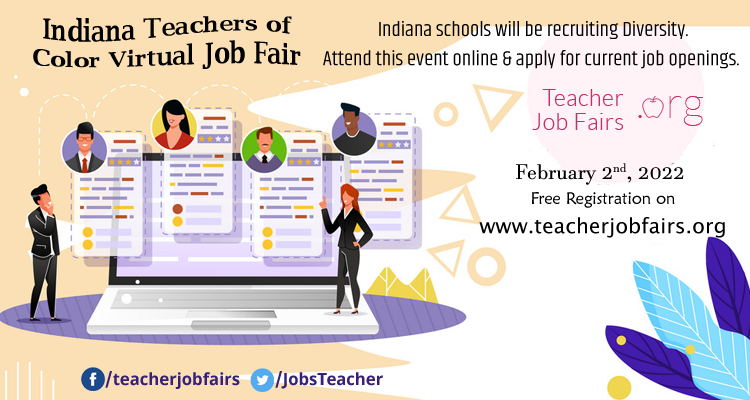 Indiana Teachers of Color Virtual Job Fair, Online Event
