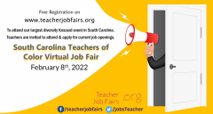 Teachers of Color Virtual Job Fair South Carolina