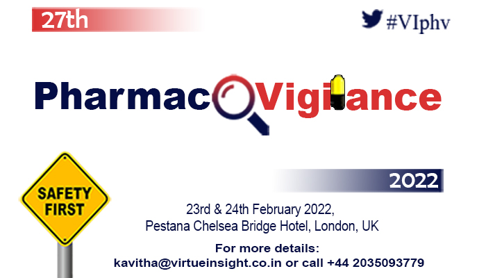 27th Pharmacovigilance 2022,  London, London, United Kingdom