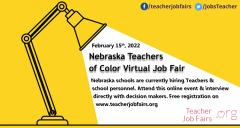 Teachers of Color Virtual Job Fair Nebraska