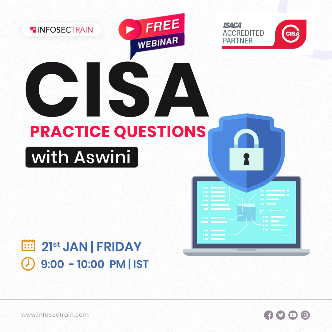Free Webinar on CISA Practice Questions with Aswini, Online Event