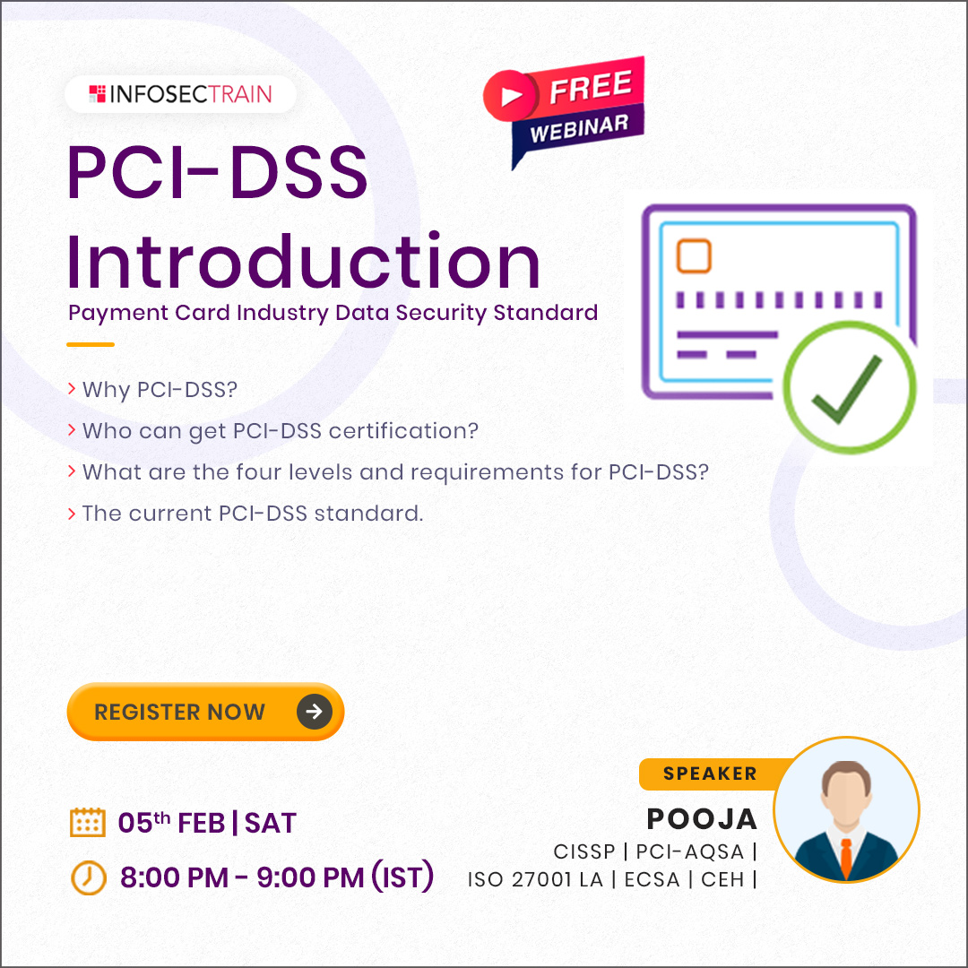 Free Webinar on PCI DSS-Introduction, Online Event