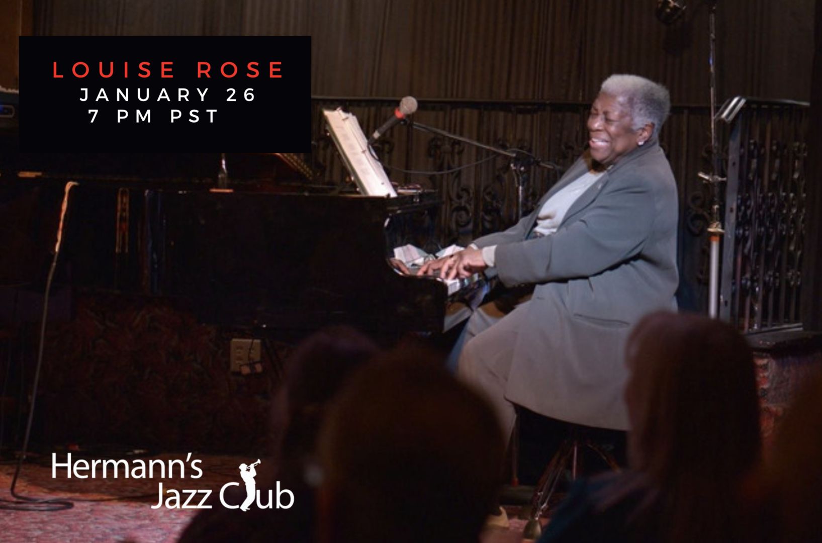 Louise Rose at Hermann's Jazz Club LIVESTREAM and LIVE AUDIENCE, Victoria, British Columbia, Canada