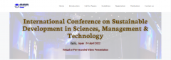 Sustainable Development in Sciences, Management & Technology 2022 International Conference (ICSDSMT)