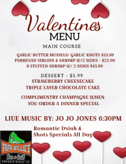 Valentines Day Dinner and A Show