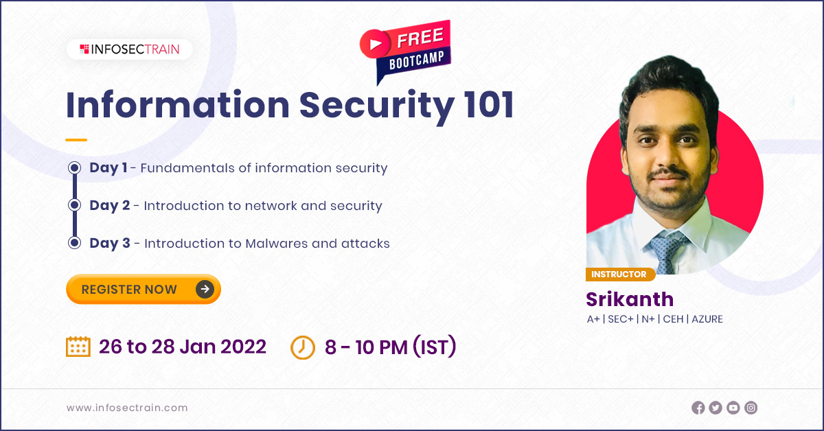 Free Live Bootcamp for Information Security 101, Online Event