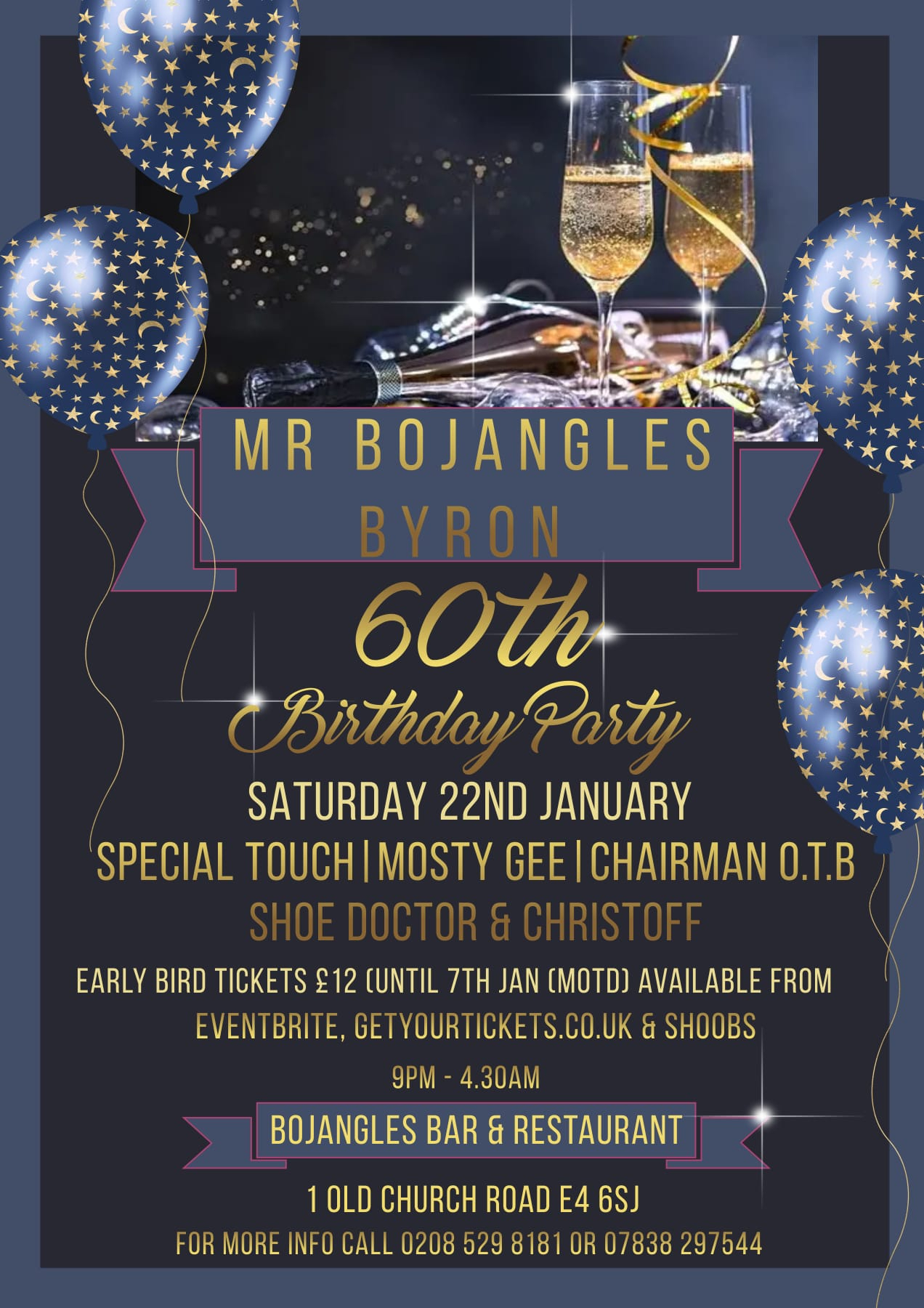 Birthday Bash in Celebration of Byron Bojangles, Chingford, London, United Kingdom
