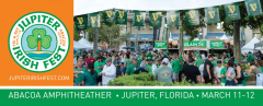 Jupiter Irish Fest, March 11th and 12th, 2022 at Abacoa Amphitheatre in Jupiter, FL