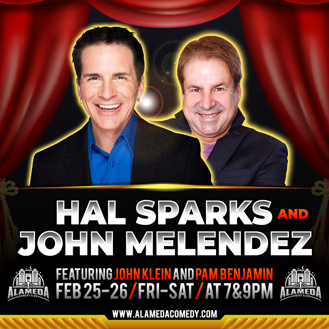 Hal Sparks and John Melendez at the Alameda Comedy Club, Alameda, California, United States