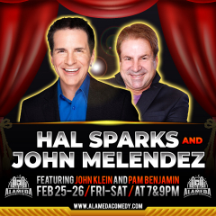 Hal Sparks and John Melendez at the Alameda Comedy Club