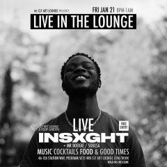 Insxght Live In The Lounge + DJ Mr.Boogie/Soulsa, Free Entry