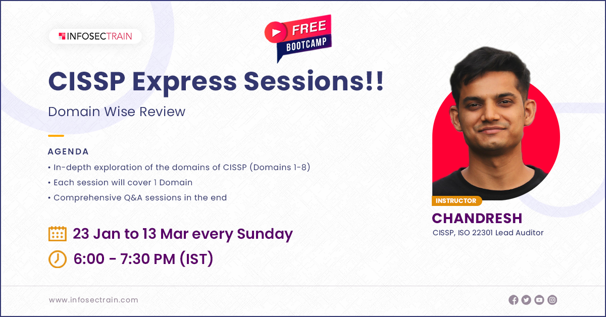 Free Live Event for CISSP Express Sessions (Domain Wise Review), Online Event