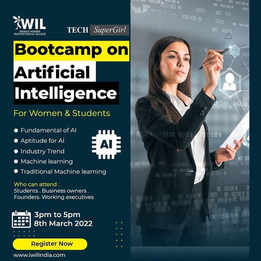 Bootcamp on Artificial Intelligence by Tech Supergirl & IWIL India, Online Event