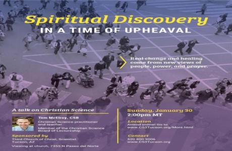 Spiritual Discovery in a Time of Upheaval, Online Event