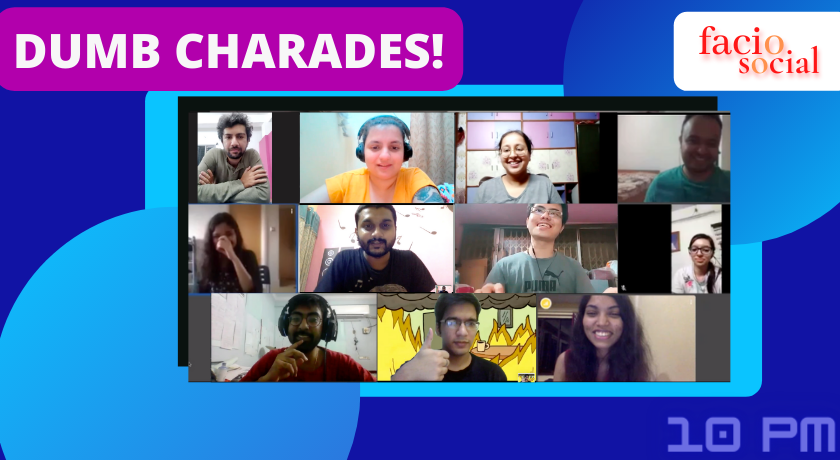 Dumb charades, Online Event