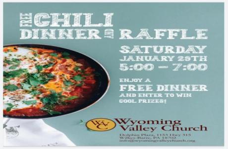 Free Chili Dinner And Raffle!, Wilkes-Barre, Pennsylvania, United States