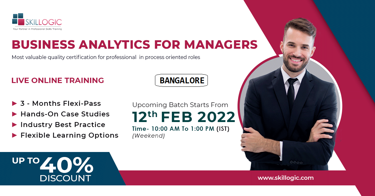 BUSINESS ANALYTICS FOR MANAGERS CERTIFICATION TRAINING IN BANGALORE, Online Event