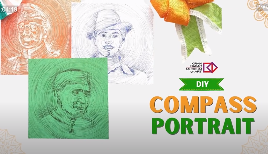 KNMA’s SATURDAY WORKSHOP CELEBRATES REPUBLIC DAY WITH DIY COMPASS PORTRAITS, Online Event