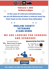 Onslow County Veterans Stand down