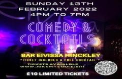 Comedy and Cocktails at Bar Eivissa Hinckley Ticket Includes a free cocktail!