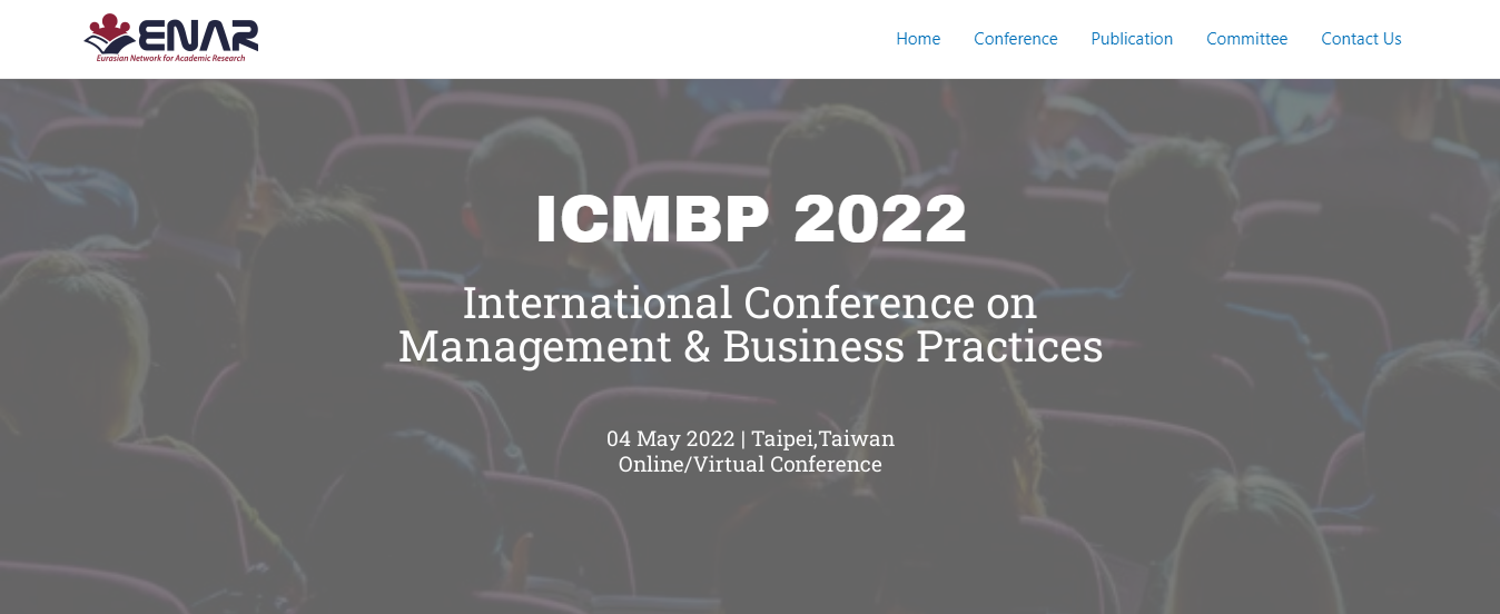 Management & Business Practices International Conference Taipei (ICMBP 2022), Online Event