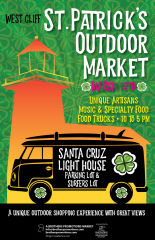 West Cliff St. Patrick's Day Outdoor Market. Lighthouse Parking Lot. 10am-5pm