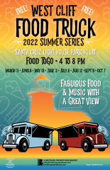 West Cliff Food Truck Series 2022. Lighthouse Parking Lot. 4-8pm