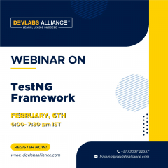 Webinar – TestNG Framework