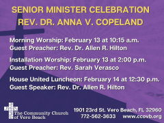Senior Minister Celebration Weekend