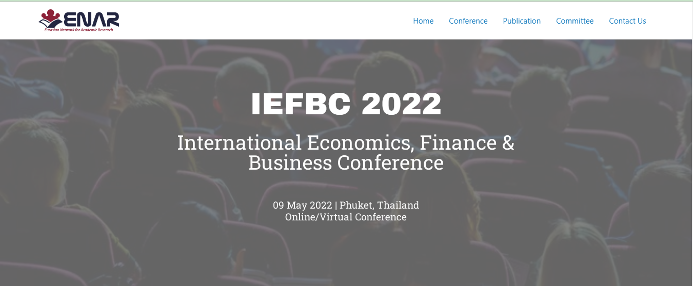[Virtual] International Economics, Finance & Business Conference, Online Event