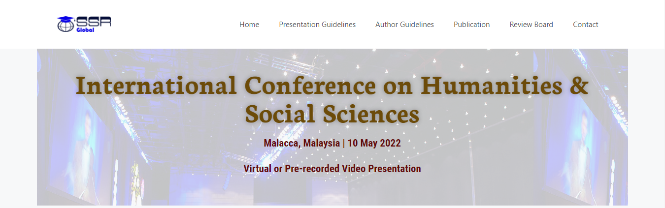 Malacca International Conference on Humanities & Social Sciences (ICHSS) Scopus indexed, Online Event