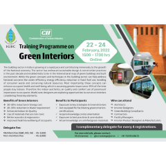 ‘Online Training Programme on Green Interiors'