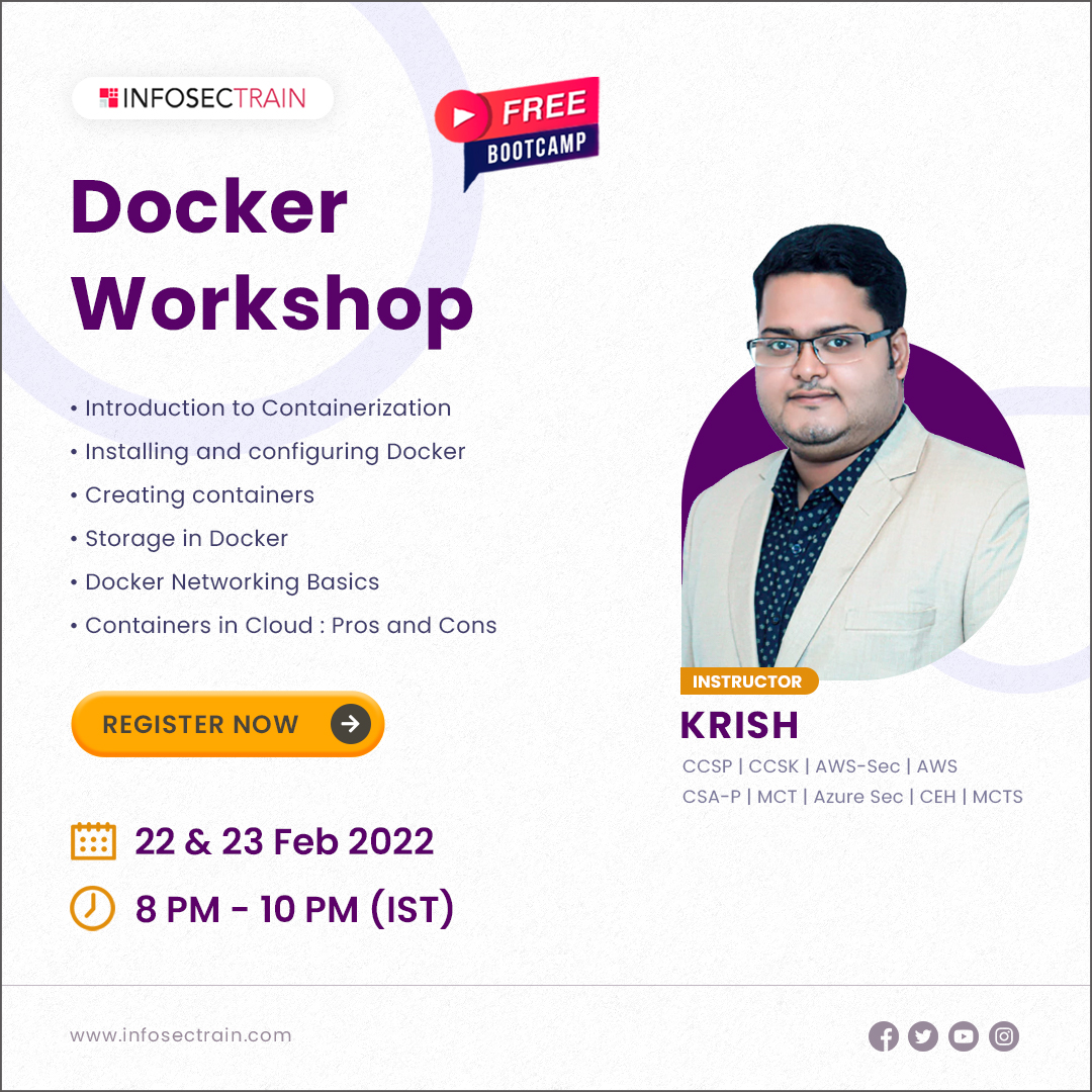 Free webinar on Docker Workshop by Krish, Online Event