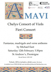 'Amavi' (I have loved) - music for voices and viols