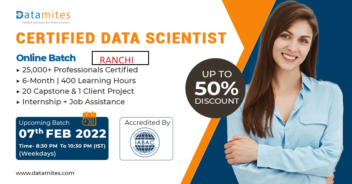 Data Science Course in Ranchi - February '22, Online Event