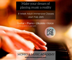 8 Week Immersive Group Music Classes at Monks & Music Academy