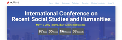 International Academic Conference on Recent Social Studies and Humanities in Rome 2022
