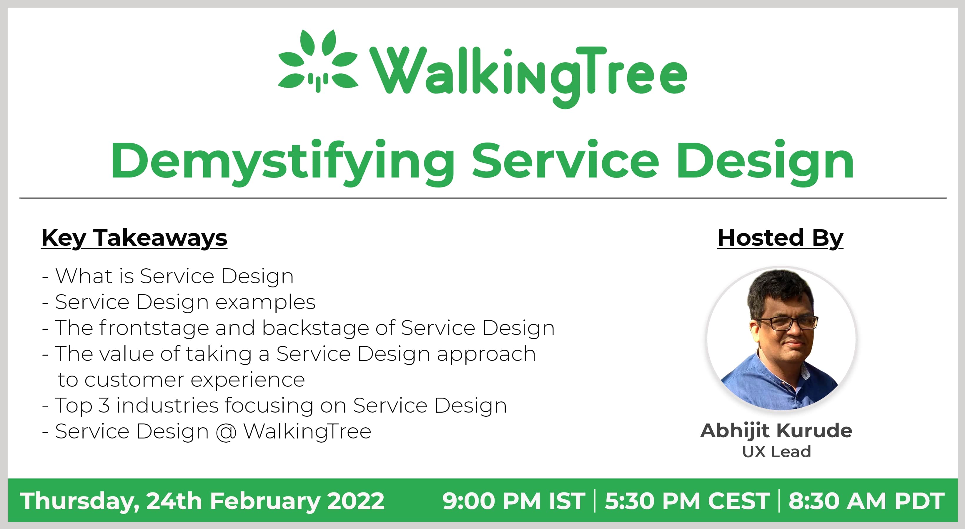 Demystifying Service Design, Online Event