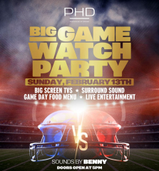 Big Game Watch Party at PhD Rooftop in Dream Hotel Downtown