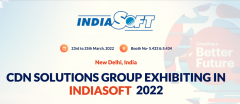 CDN SOLUTIONS GROUP EXHIBITING IN INDIASOFT 2022