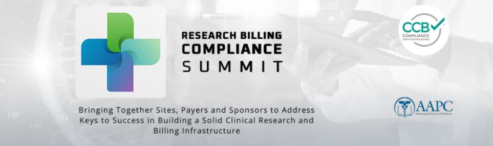 Research Billing Compliance Virtual Summit- Spring 2022, Online Event
