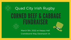 Quad City Irish Rugby Corned Beef and Cabbage Fundraiser