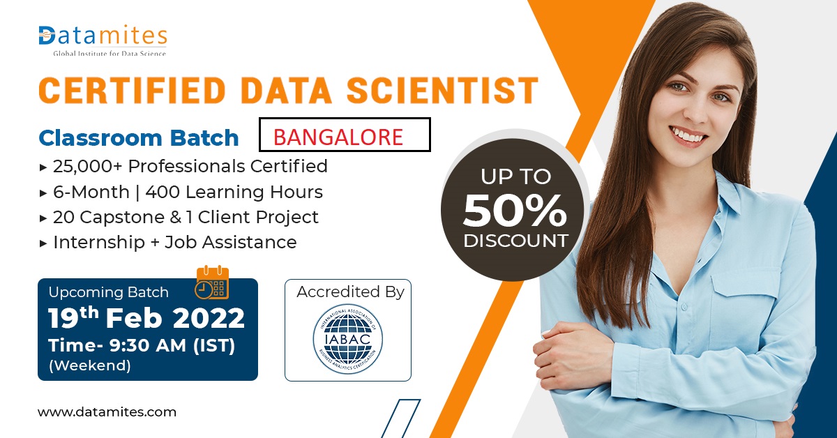 Data Science Course in Bangalore - February '22, Bangalore, Karnataka, India