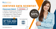 Data Science Course in Chennai - February'22